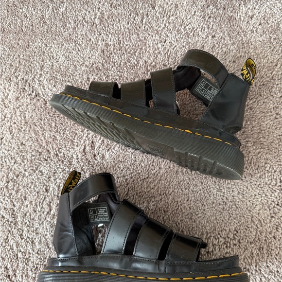 Dr. Martens Black Leather gladiator Sandals size 37 / 6 - Picture 5 of 9